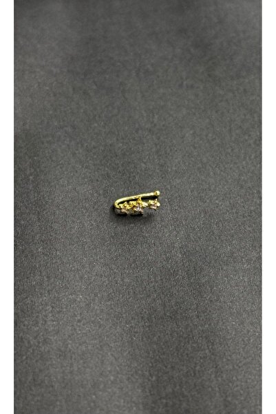 Takıkraliyeti DELİK GEREKTİRMEYEN 925 ayar gümüş YILDIZ MODEL GOLD SIKIŞTIRMA...