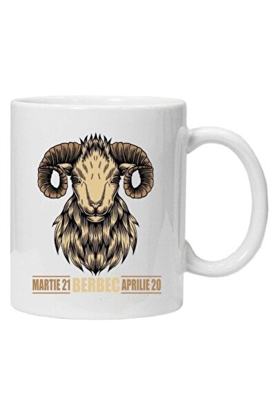 CRD PRINT Personalized zodiac mug 'Aries', CRD PRINT, 330ml, white