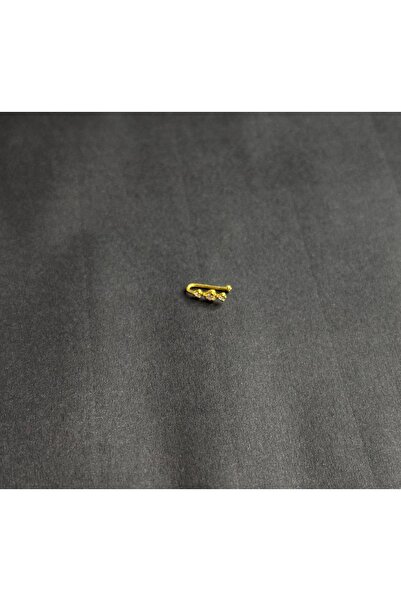 Takıkraliyeti DELİK GEREKTİRMEYEN 925 ayar gümüş SIKIŞTIRMA KALP MODEL GOLD H...