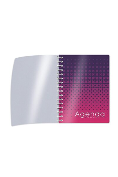 Libra Undated A5 spiral notebook, dotted line, cardboard cover with plastic dust jacket