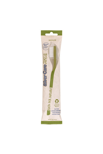 SILVER CARE Toothbrush For Life Eco-Friendly Refillable Toothbrush For Adult