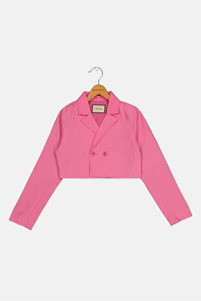 Overkids Kids Girl Long Sleeve Plain Blazer, Pink