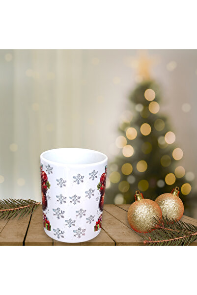 LADİJİTAL BASKI ÇÖZÜMLERİ 2-Pack Christmas Santa Claus Printed Espresso Cups