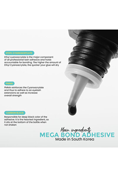 Lİİ LASH MEGA BOND 0.5 SN SİYAH İPEK KİRPİK YAPIŞTIRICI