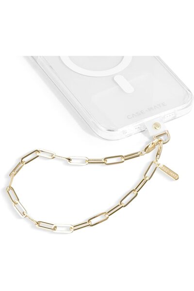 Case-Mate سوار معصم بسلسلة ذهبية مضاد للسرقة لحافظة الهاتف وسوار المعصم
