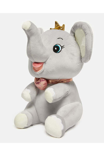 REDTAG Grey Marshmallow Elephant Baby Doll