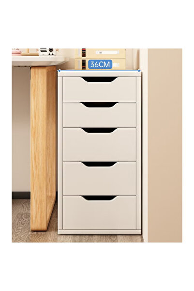 KEKE Modern Wooden Bedside Storage Cabinet with Drawer for Bedroom and Living Room