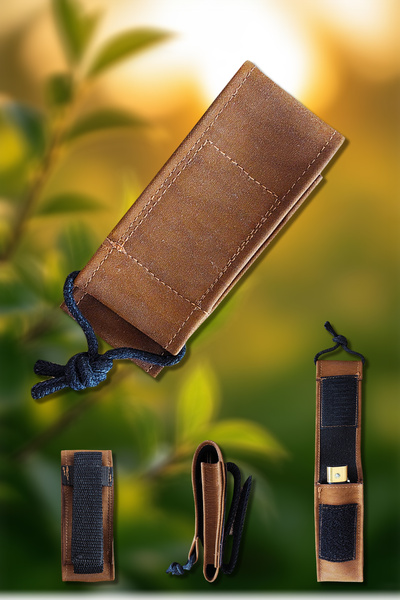 Castle İmperteks Kumaş Cırtlı Çakı Kılıfı Bıçak Kılıfı Kemer ve Palaska Uyumlu Ykf-311