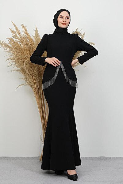 GİYZAMİLA Imge Crepe Dress Black