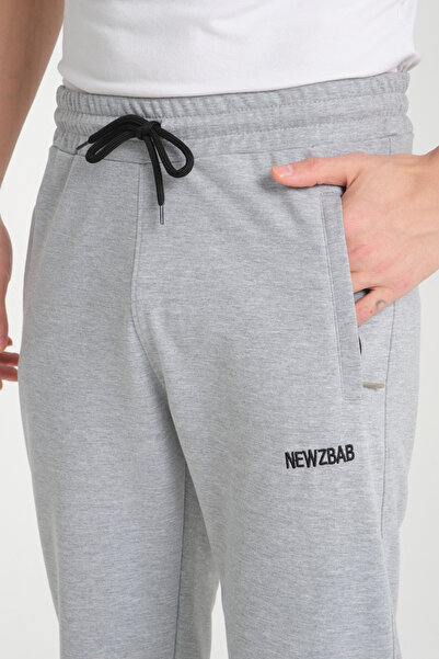 Newzbab 2 Pack - Men's Black-Grey Relaxed Fit Classic Leg Men's Sweatpants