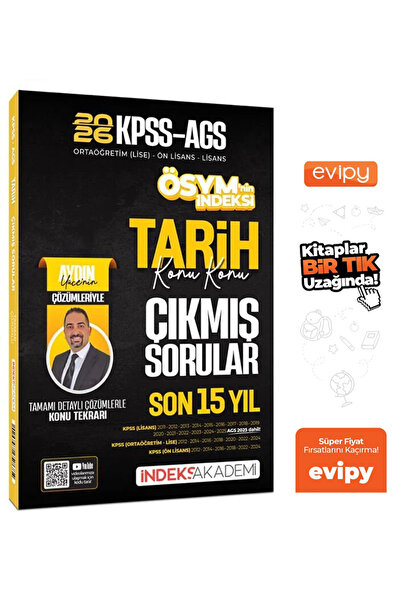 İndeks Akademi Aydın Yüce | 2026 KPSS MEB-AGS Tarih ÖSYM nin İndeksi Çıkmış S...
