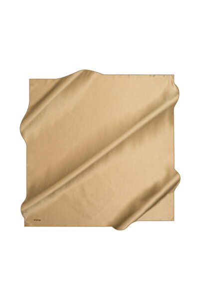 Aker Eșarfă din satin creponat din mătase netedă 90X90