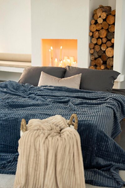 Menderes Home La Notte Single Blanket Denim