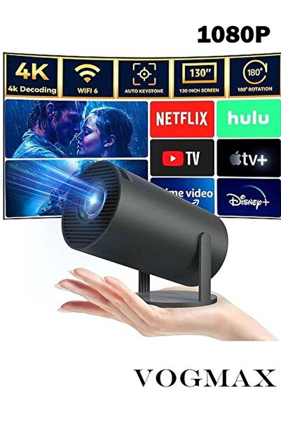 VOGMAX Full HD 1080P 5G WiFi Portable Projector HY 300