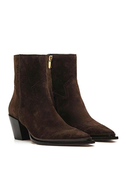 Sofia Baldi Marly Brown Suede Women's Heel Boots