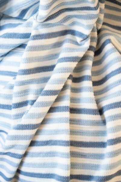 Menderes Home Cotton Collection Tv Blanket Indigo