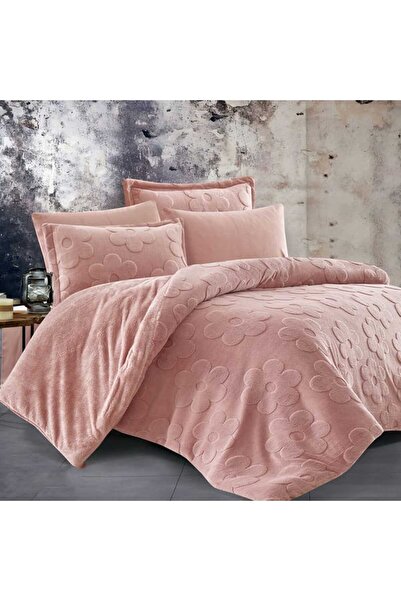 Feather Twin bedspread 180x230cm with sewn-in winter faux fur filling, 4 pieces, Lavi Feather