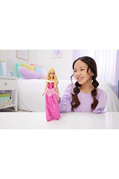 mattel Disney Princess Aurora Posable Fashion Doll with Sparkling Clothing and Accessories