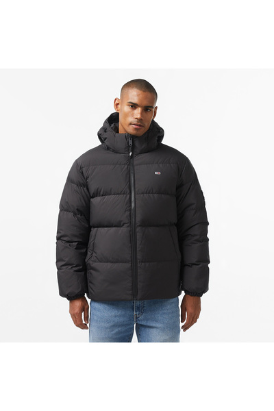Tommy Hilfiger Essential Down Erkek Siyah Puffer Mont