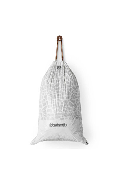 Brabantia PerfectFit FlatBack+/Touch Bin Bag 1005575, Size L, 40-45 l, 40 pieces, White