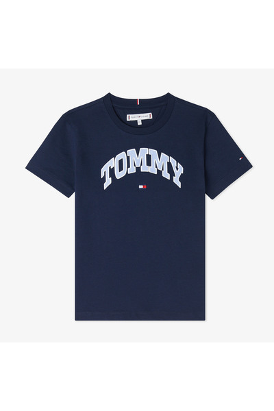 Tommy Hilfiger Varsity Çocuk Mavi T-Shirt
