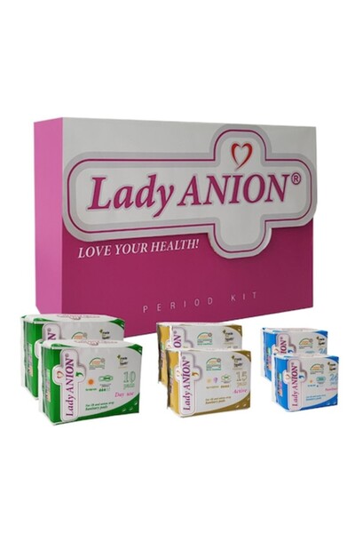 Lady Anion Kit menstrual II, pachete de 6 (98 buc.)