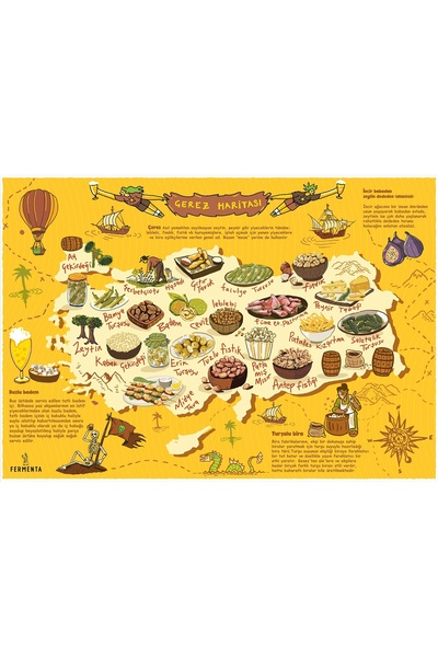 Fermenta Çerez Haritası, Poster (70x50cm)