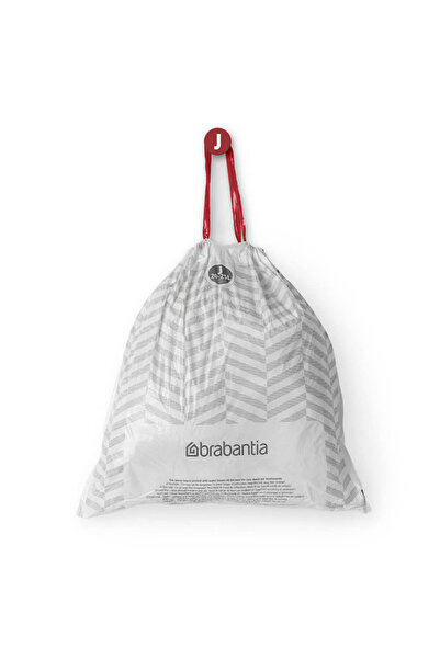 Brabantia Saci de gunoi PerfectFit Sort&Go/Bo 1005586, mărimea J, 20-25 l, 10 bucăți, albi