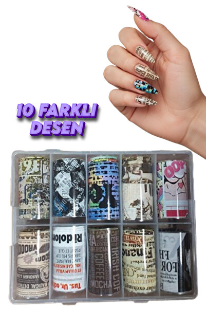 xolo Kalıcı Tırnak Folyo Transfer Protez Takma Tırnak Fenomen Seriler Süsleme