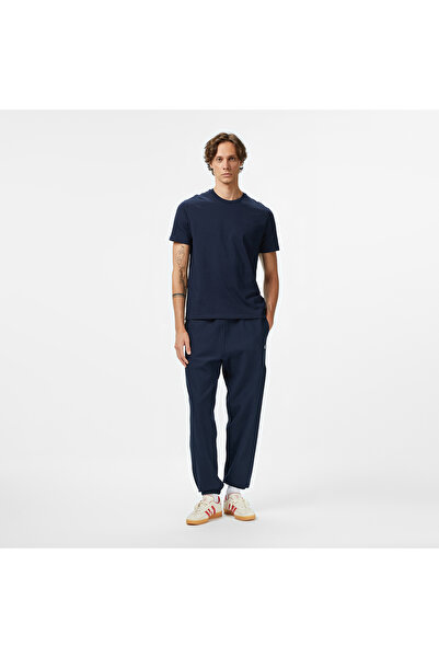 Calvin Klein Premium Terry Monogram Jogger Erkek Mavi Eşofman Altı