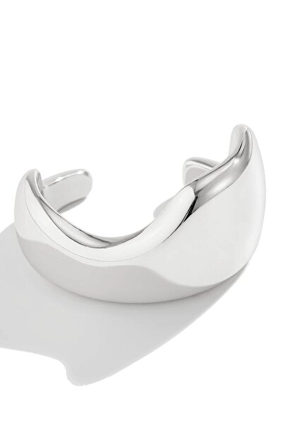 TAKIŞTIR Silver Color Plate Clamp Bracelet