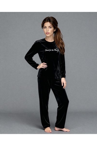 MAY Underwear Velvet Long Sleeve Pajama Set