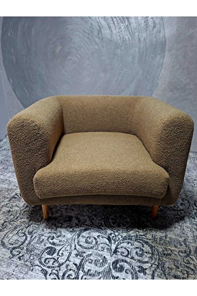 Fotoliipuf Modern armchair, Scandinavian design, wooden legs - comfort and elegance