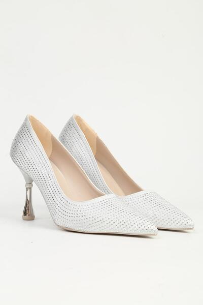 Pierre Cardin Pc - 55010 Women's 9 cm Heeled Stone Evening Dress Shoes