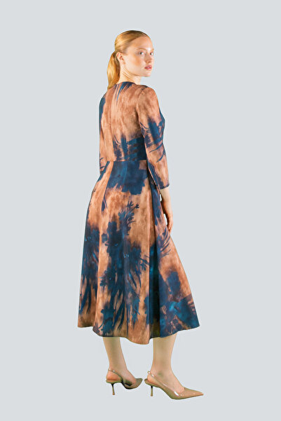 IDYL Belted patterned dress