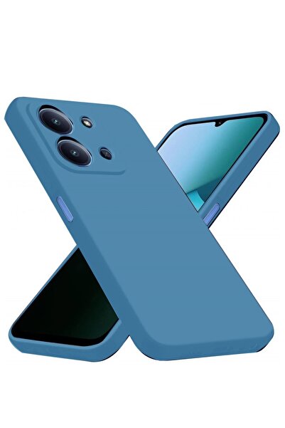 VINTESSY غطاء حماية من السيليكون المخملي الداخلي لهاتف شاومي ريدمي 15C 4G - أزرق - (5796) - MKR5993-7051