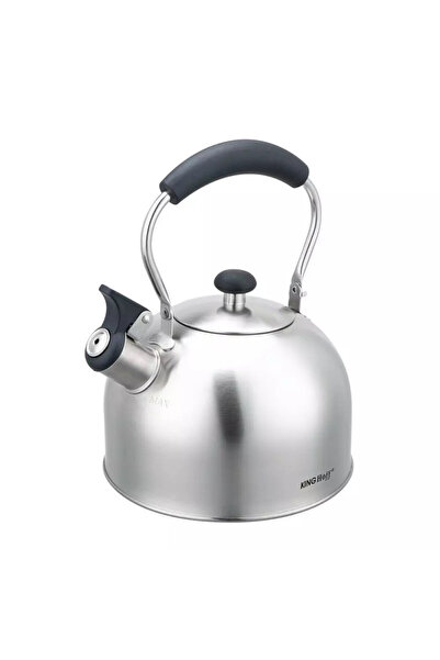 Kinghoff Whistling kettle KH 1859, 2.5 l, Induction, Wooden handle, Stainless steel