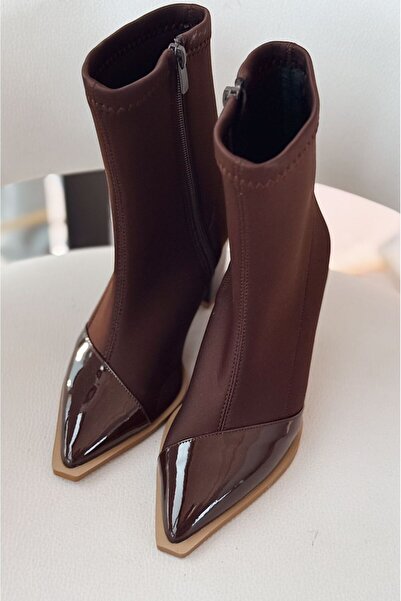 I Love Shoes Mivora Streç Acı Kahve Kadın Bot