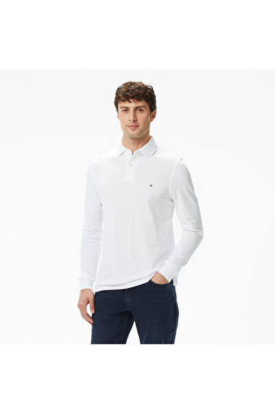 Tommy Hilfiger 1985 Regular Core Essentials Erkek Beyaz Polo Yaka T-Shirt