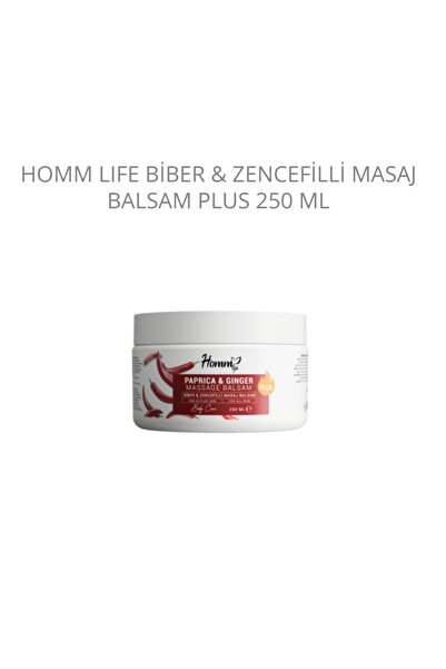 Homm Bitkisel Homm Lilfe Biber & Zencefilli Plus Masaj Jeli Balsam 250 ML Baristrend