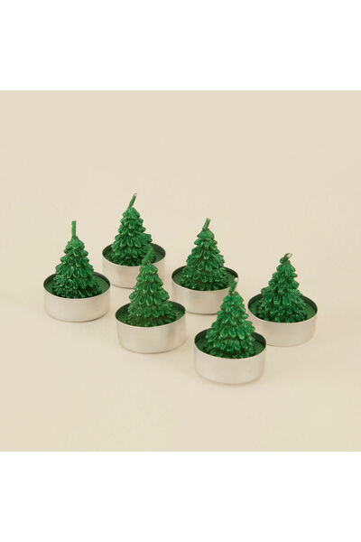 Karaca Home Tealight Çam Ağacı Şekilli 6'lı Mum