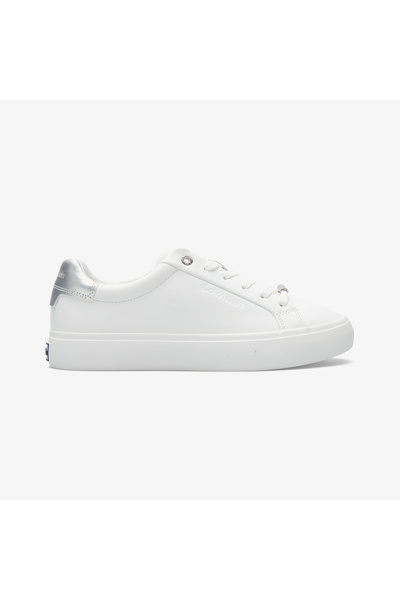 Calvin Klein Lace Up Sneaker Silver Kadın Beyaz Sneaker