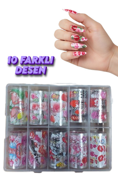 xolo Kalıcı Tırnak Folyo Transfer Protez Takma Tırnak Fenomen Seriler Süsleme