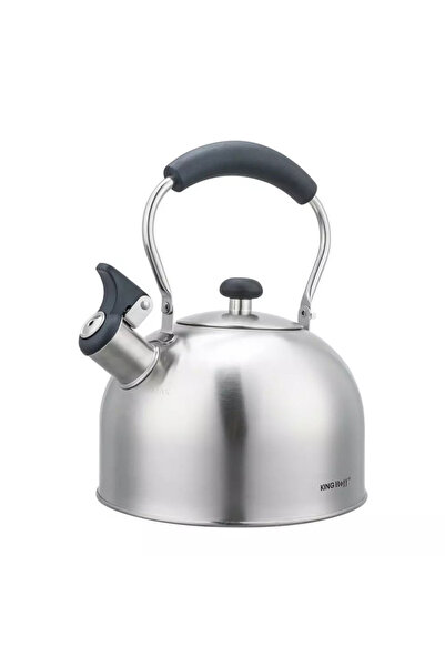 Kinghoff Whistling kettle KH 1859, 2.5 l, Induction, Wooden handle, Stainless steel