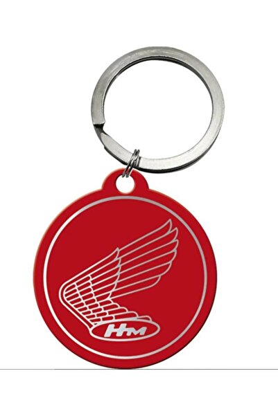 Nostalgic Art Honda Keychain - Logo Red
