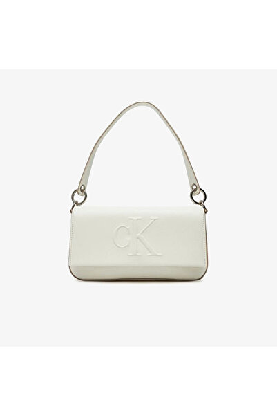 Calvin Klein Sculpted Flap Kadın Haki Omuz Çantası