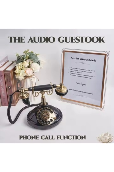 PYKA HOME SHOP Τηλέφωνο με καλώδιο, Vintage Audio Guestbook, PYKA, εγγραφή ηχ...