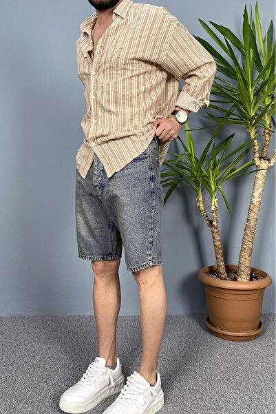 Alışveriş Sokağı Ripped Detailed Denim Shorts