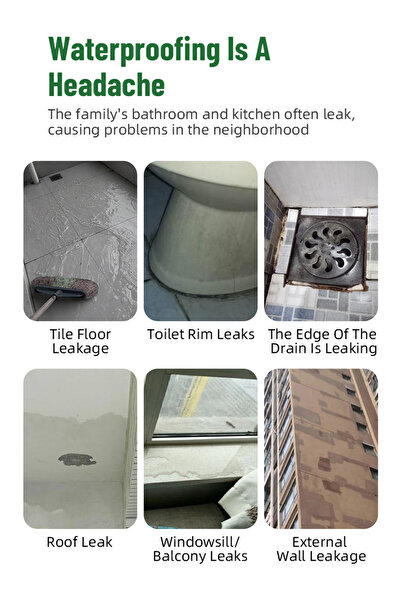 XIGUANJIA Liquid Waterproof Sealant Waterproof Agent Transparent Repair Leak Proof Adhesive Wall Bathroom Roof