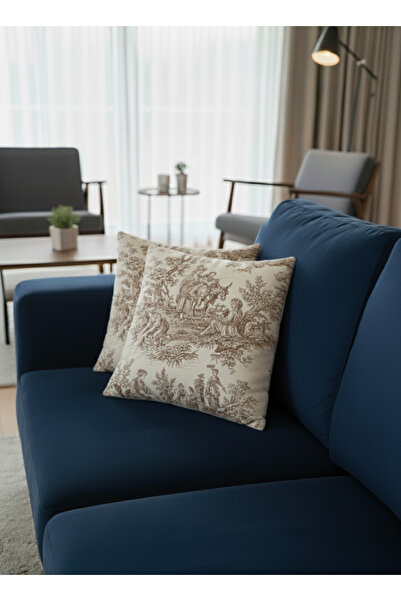 shopshop French Country Rustic Vintage Decorative 2 Piece Pillow Cushion Cover Set